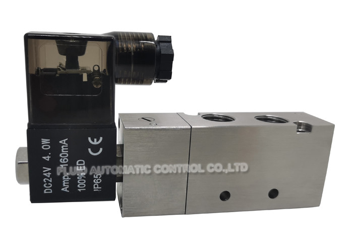 2 positie 5 Roestvrije staal van Manier het Proefoperated solenoid valve 4V210-08 voor Pneumatische Richtingcontrole