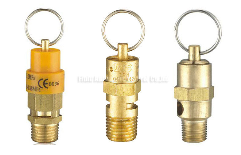 Vloeiend open type 1.35Mpa RSV Messing veiligheidsklep 1/8" - 2" PT Voor luchtcompressor