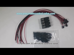 10mm 15mm 3/2 Miniatuursolenoïdeklep 1.3W 24VDC voor Pneumatische Automatisering van Textiel en het Breien