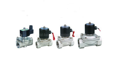 Klep van de roestvrij staalsolenoïde twee plaatst bidirectionele, havengrootte G1/8 
